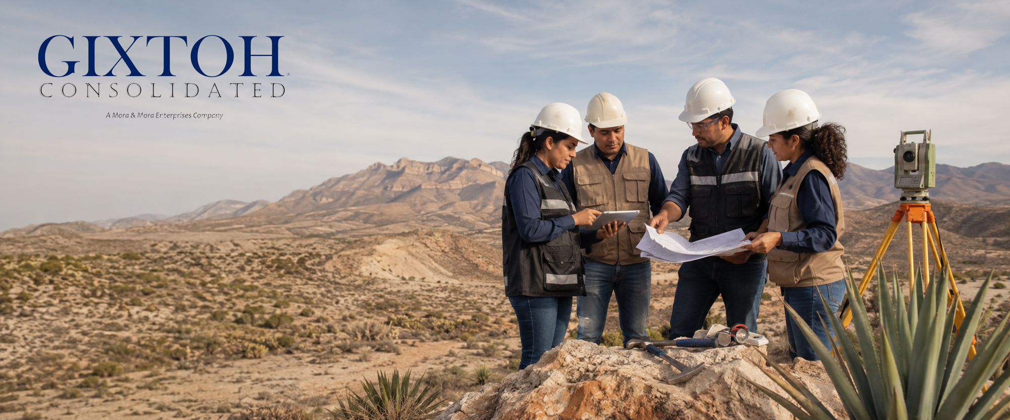 Equipo interdisciplinario de GIXTOH trabajando en campo